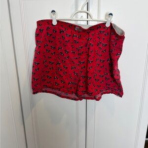 Red Mickey Hat Patterned Boxer Shorts size XL